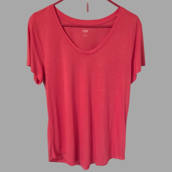 a.n.a Tops - a.n.a  Soft Pink Short Sleeve Relaxed T-Shirt